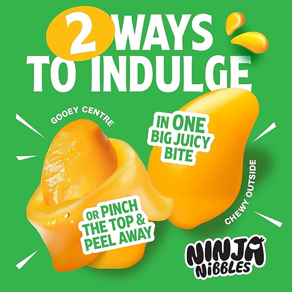 PEELABLE GUMMIES, MANGO JAPANESE CANDY, MANGO PEELING CANDY, FRUIT CANDY PEELABLE GUMMIES, ASMR CANDY, MOCHI CANDY TASTE, PEELABLE CANDY BY NINJA NIBBLES (7.01OZ BAG)