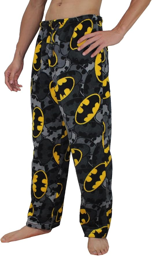 BATMAN DC Comics Mens Polar Fleece Sleepwear/Pajama Pants XL