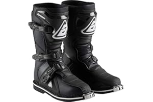 Answer Racing 445222 Powersports Motocross Protection Gear: AR1 Boots, Black, Size Youth 4, 1 Pair