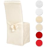 heavenlife Fodere Coprisedia per Sala da Pranzo, Universali Fodera per Sedia da Pranzo con Schienale, Lavabile Copertura per Sedie da Ufficio, Copripoltrona Elasticizzato con Braccioli (2Pcs Bianco