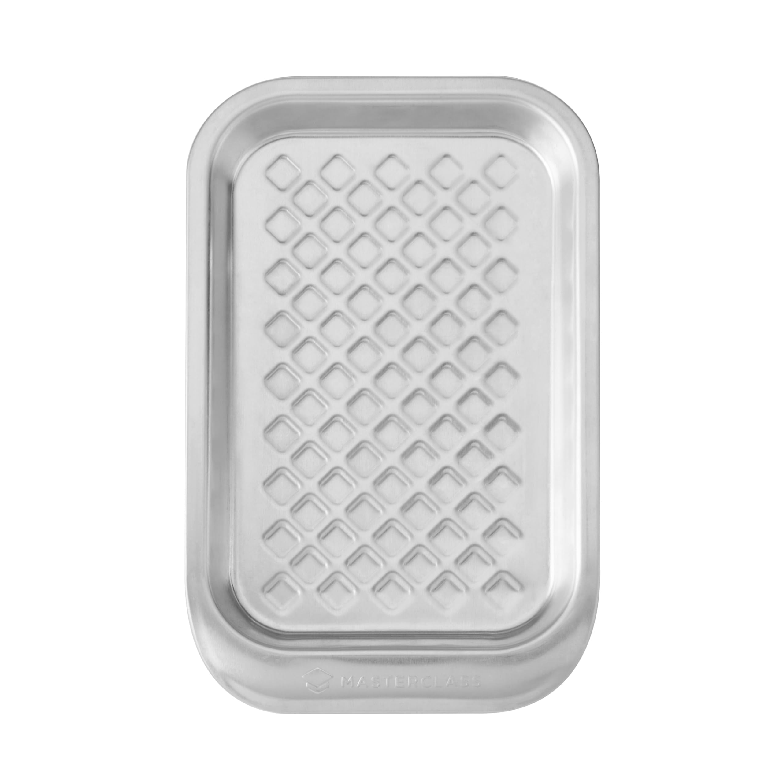 MasterClass Recycled Aluminum Small Baking Tray, Oven Baking Tray, 24 x 15cm, Stackable Bakeware | Superior Heat Distribution & Warp Resistant, Größe Unica, Silver