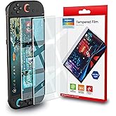 HEATFUN Switch 2 Screen Protector, Blue Light Blocking Tempered Glass Screen Protector for Switch 2, 9H Hardness, HD Clear, Anti-Fingerprint, Anti-Scratch, Eye Protection, Easy Installation - 2-Pack