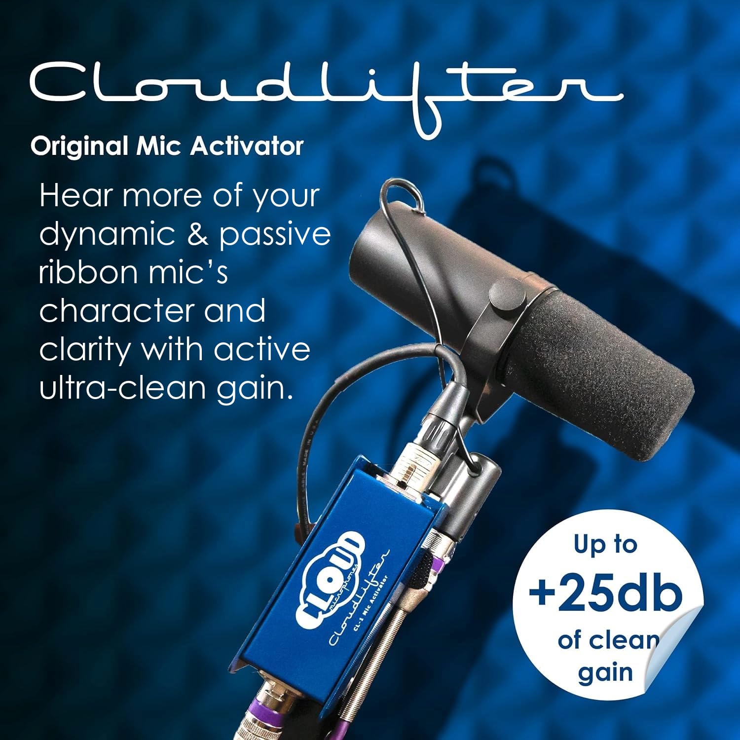 Cloud Microphones Cloudlifter CL-1 Mic Activator - Ultra-Clean Microphone Preamp Gain - USA Made