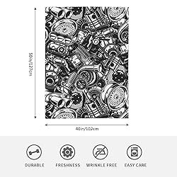 HGOD DESIGNS Automobile Car Parts Pattern Flannel