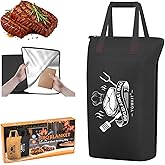 BBQ Blanket for Resting Meat,Barbecue Blanket for Resting Meat,21 Inch BBQ Blanket Meat Resting Bag,Reusable Smoker Grilling Meat Insulated Brisket Bag Grilling Gifts for Men (Black-with Gift Box)