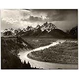 Lone Star Art Snake River Overlook by Ansel Adams Photo - 11x14 Unframed Print - Perfect Vintage House Decor Under $15
