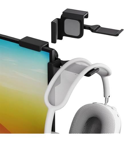 Supports De Casque à Clipser Sur Écran - Lot De 2, Blanc