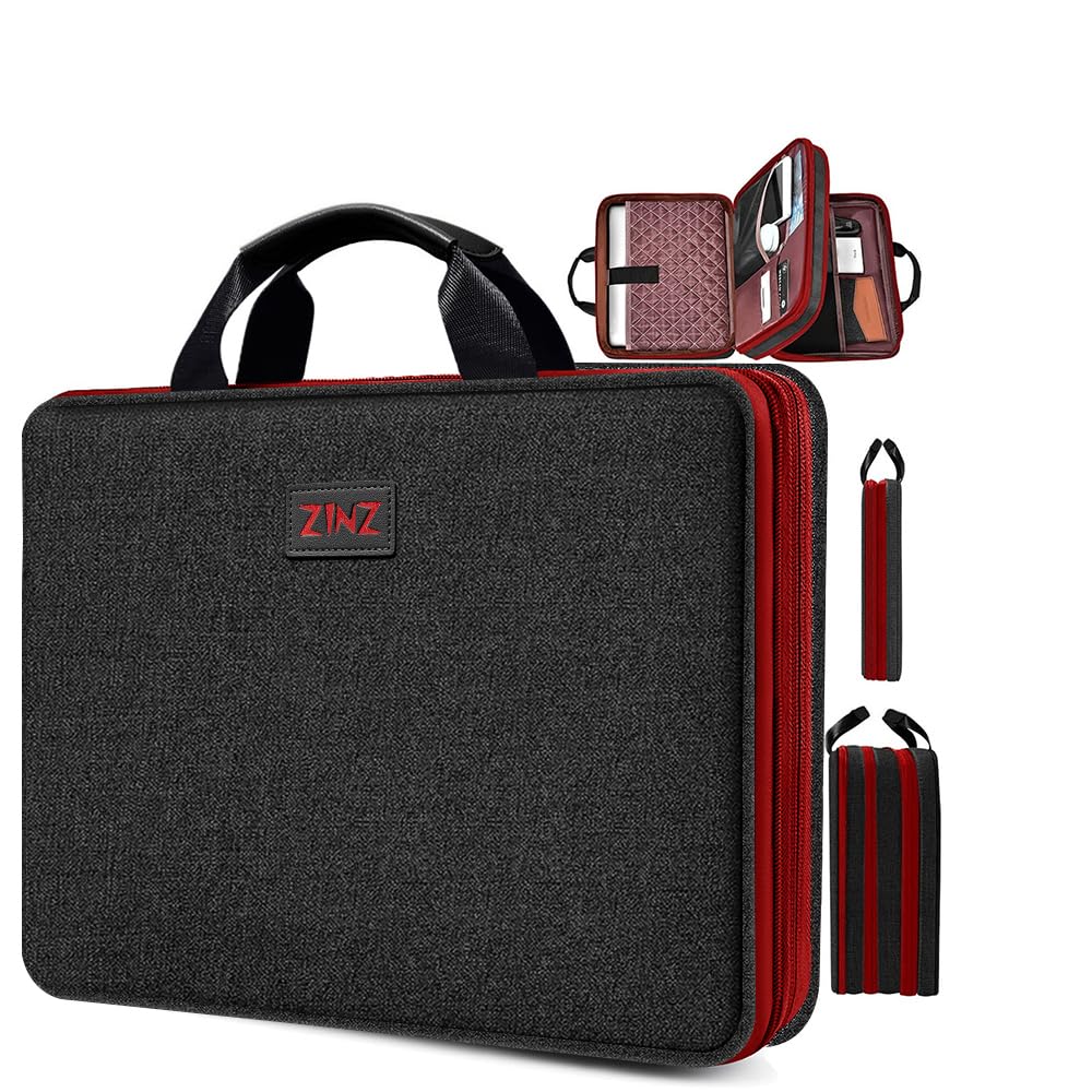 ZINZ Slim & Expandable Laptop Case 13 13.3 13.6 14 Inch Sleeve Compatible with MacBook Air/Pro 13-14 M1 M2 M3 2021-2023 Pro/Max,13.5 Surface Laptop 4/3,B02K02