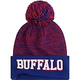 YANGUMGUAN Football Beanie Hat for Men and Women Super Soft Pompom Knit Cap Winter Skullcap Toque