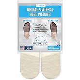 Medial/Lateral Heel Pads, 2-1/2" | Corrects Inversion Or Eversion of The Ankle For Proper Balance, Natural Wool Felt, Self-Adhesive, Comfortable &amp; Breathable