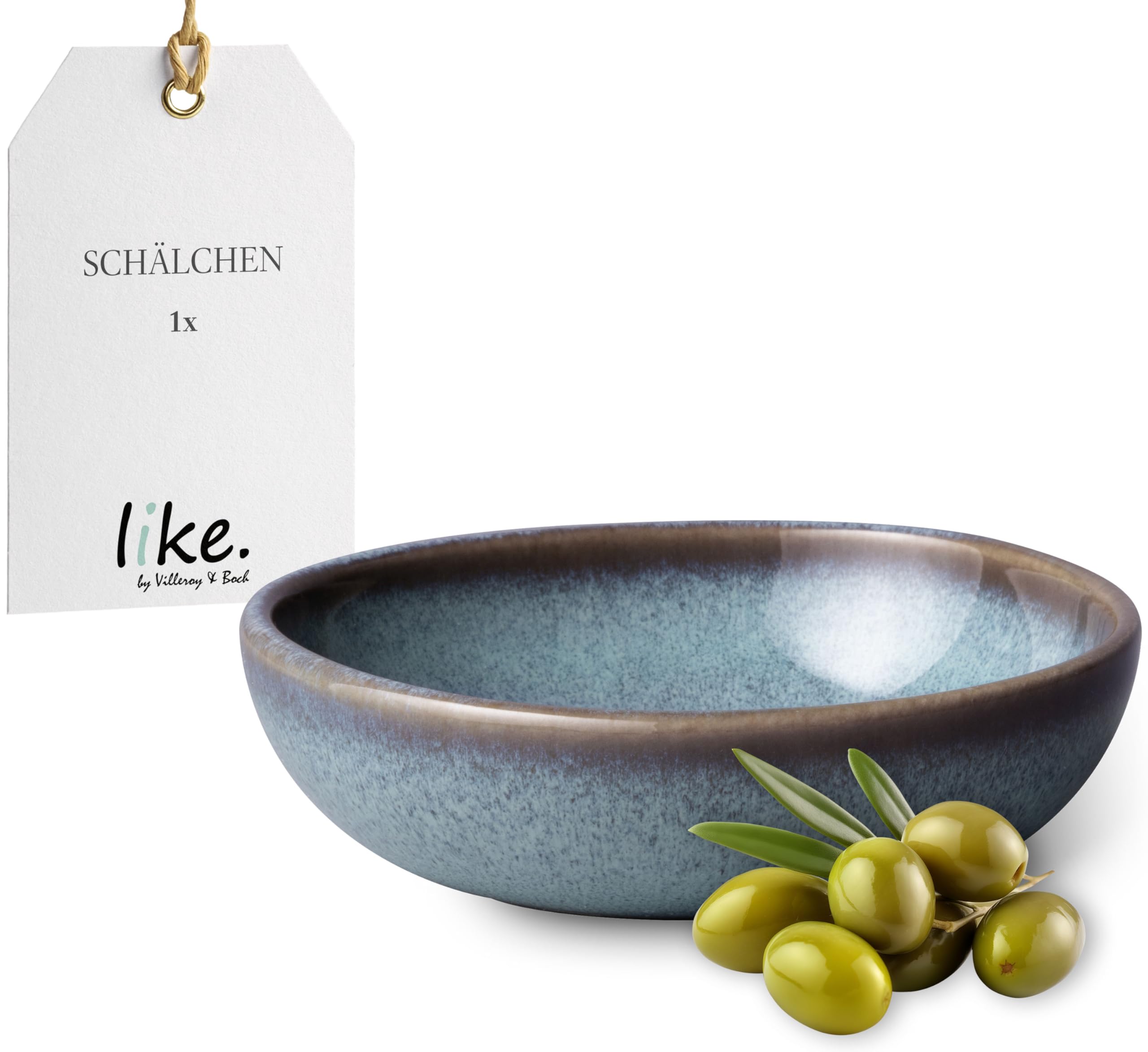 like. by Villeroy & Boch - Lave glacé individual bowl 10.5 x 10 x 3.5 cm, bowl turquoise, earthenware