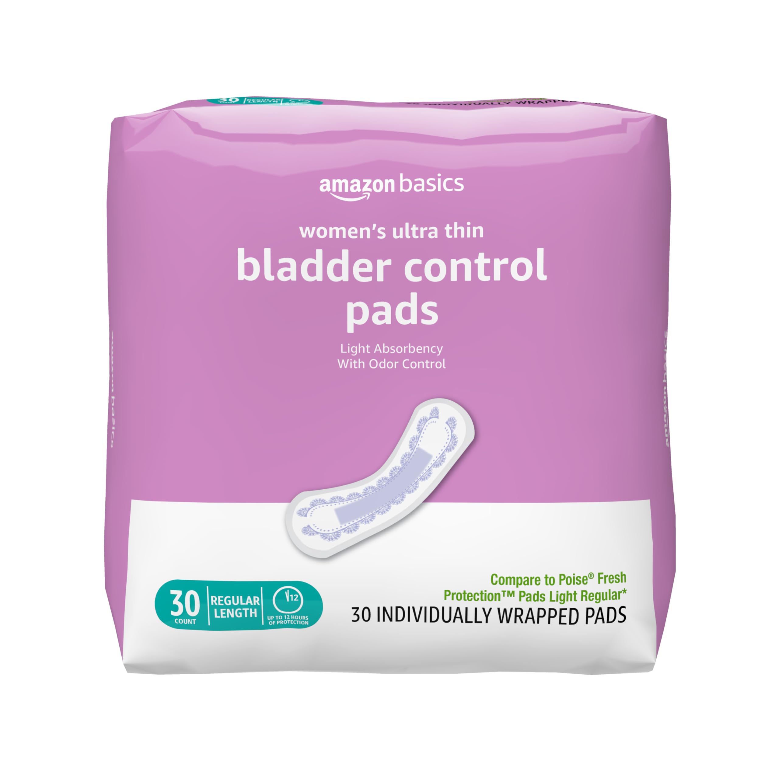 Photo 1 of ******MISSING PARTS*****
Amazon Basics Women's Incontinence Pads, Bladder Control & Postpartum, Light Absorbency, Unscented, 30 Count