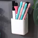 Vilgftyiet Remote Control Wall Mounted Holder - White ABS Organizer view 3