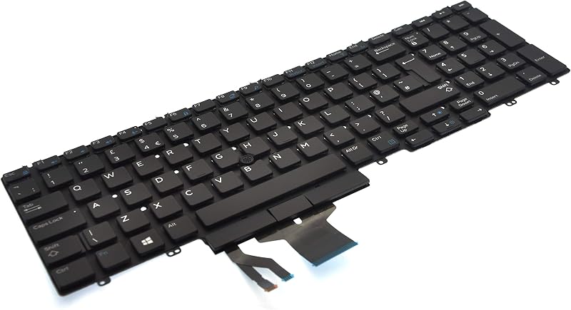 Dell UK English QWERTY Non-Backlit Keyboard Precision 7530 7540 7730 FMW35