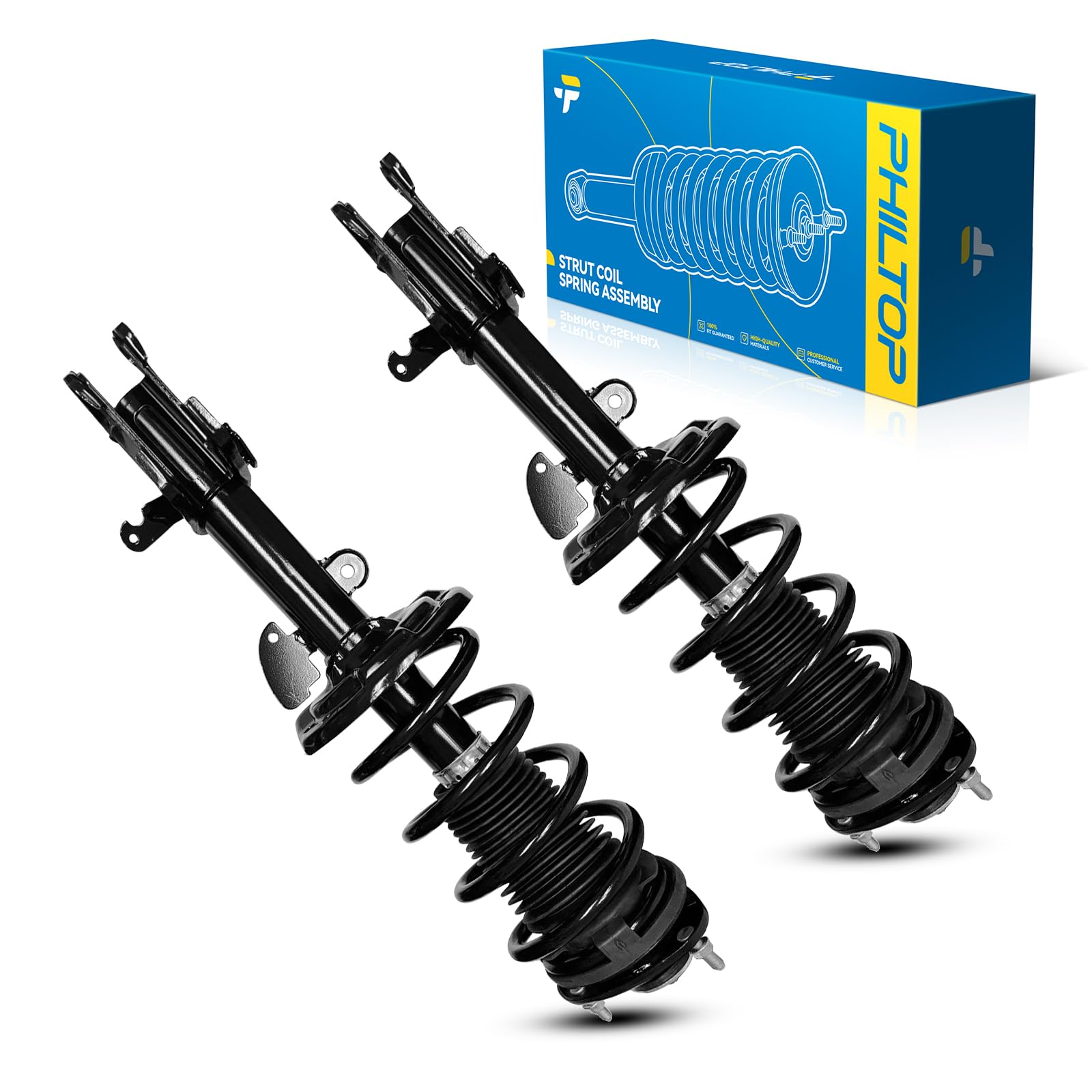 Photo 1 of ** USED/ DIRTY ** PHILTOP Front Struts Assembly for 2009-2015 Pilot, 172647/172648 Complete Struts and Shocks Absorber Assembly,Quick Suspension Loaded Struts with Coil Spring