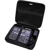 LTGEM Case Compatible with Brother P-Touch PT- D610BT / PT-D410 / PT-D460BT / PTD600 / PTD400AD Label Maker, Black
