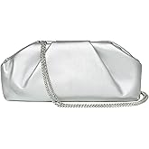 Clutch Purses for Women – Elegant Pleated Soft PU Leather Evening Bag with Detachable Chain, Ideal for Weddings & Parties