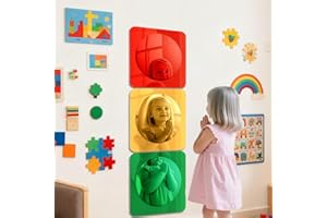 3pcs Sensory Wall Mirror, 10x10in Sensory Convex Bubble Mirror, Visual Tactile Stimulation Play Exploration for Autisms, Mult