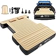 Keoslpy Upgraded Truck Bed Air Mattress for 5.5-5.8Ft, Full Size Short Truck Beds, Inflatable Truck Air Mattress Bed with Extension Air Pump 2 Pillows, Carry Bag for Outdoor Truck Camping Road Trips