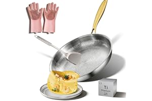 Siraats Titanium Frying Pan, 2026 Upgraded Nonstick Siraats Titanium Pro Pan, 12’’ Durable Scratch-Resistant Titaniums Pan wi