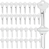 KW10 Blank Key and SC4 Key Blanks, Pack of 40 Uncut Blank Keys | Premium Brass Blank Keys for Home and Professional Use
