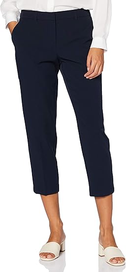 Dorothy Perkins Women's Petite Ankle Grazer Trousers, Blue (Navy 210), 6 (Size:6): Amazon.co.uk 