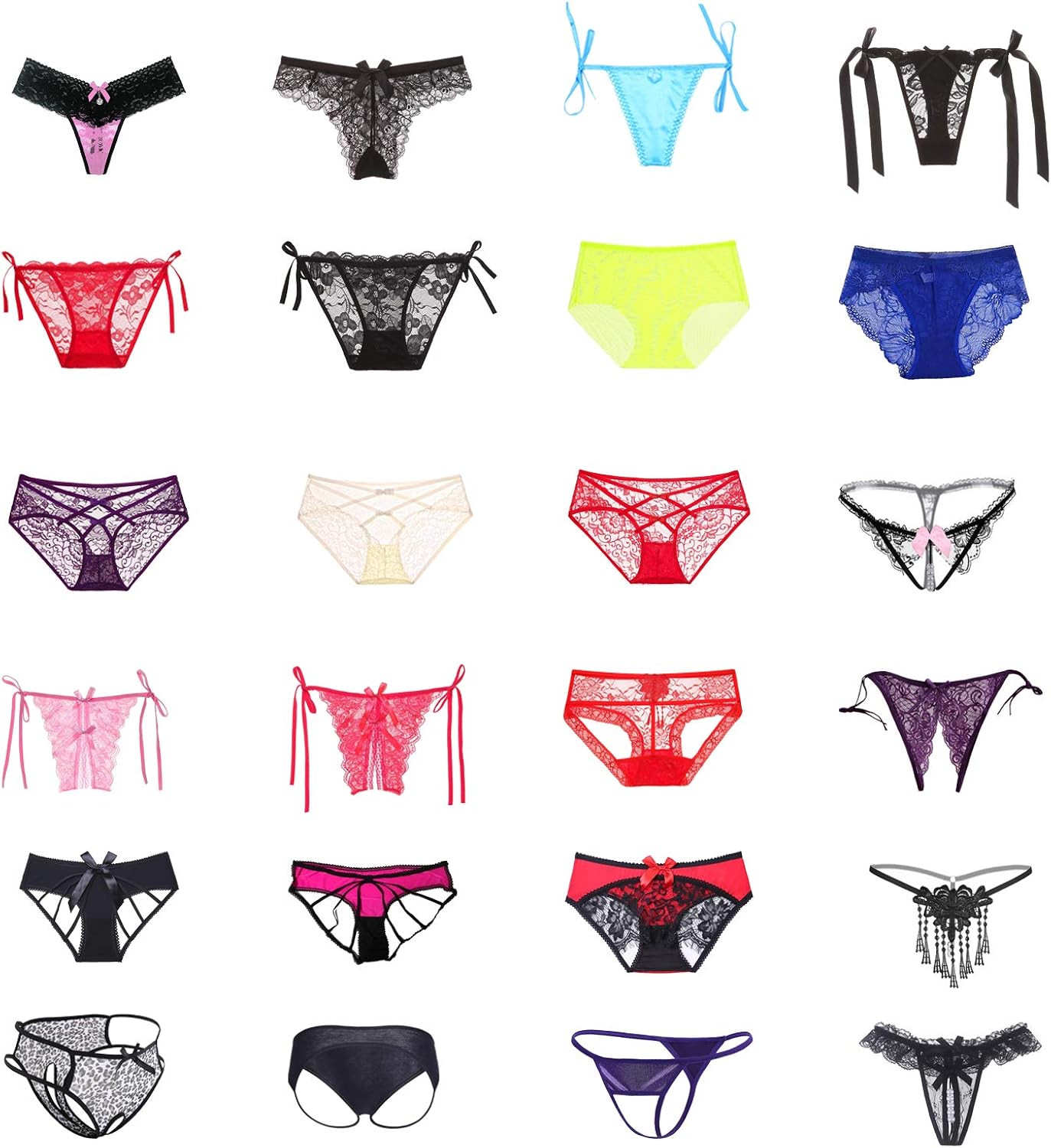 Celamirio Women's Sexy Naughty Thong Panties Underwear: Clothing