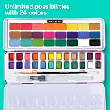 ARTISTRO 24 Watercolour Paint Set Travel Box – Portable Mini Watercolours view 3