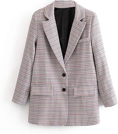 vintage plaid blazer
