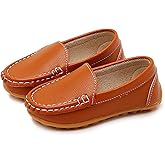 RVROVIC Kids Girls Boys Slip-on Loafers Oxford PU Leather Flats Shoes(Toddler/Little Kid)