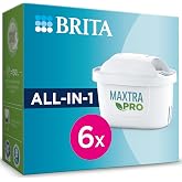 BRITA Water Filter Cartridge MAXTRA PRO Pure Performance - 6 Pack | Original refill compatible with BRITA jugs - reducing micro impurities, PFAS, chlorine, limescale &amp; metals (Half Year Pack)