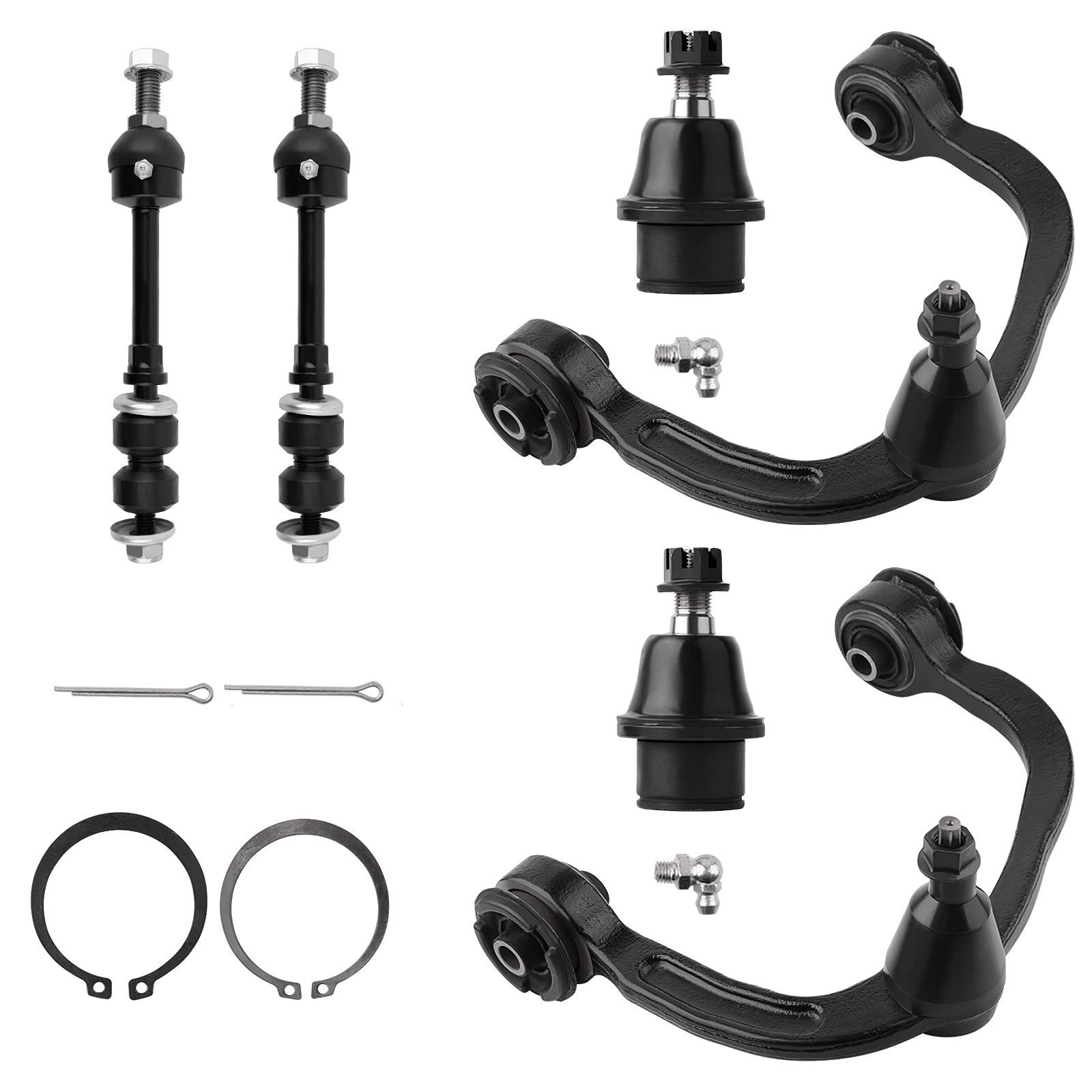 DWVO Front Control Arm Kit Compatible with 2004-2008 Ford F-150 New Body (NOT Heritage), 2006-2008 Lincoln Mark LT (all models) Image