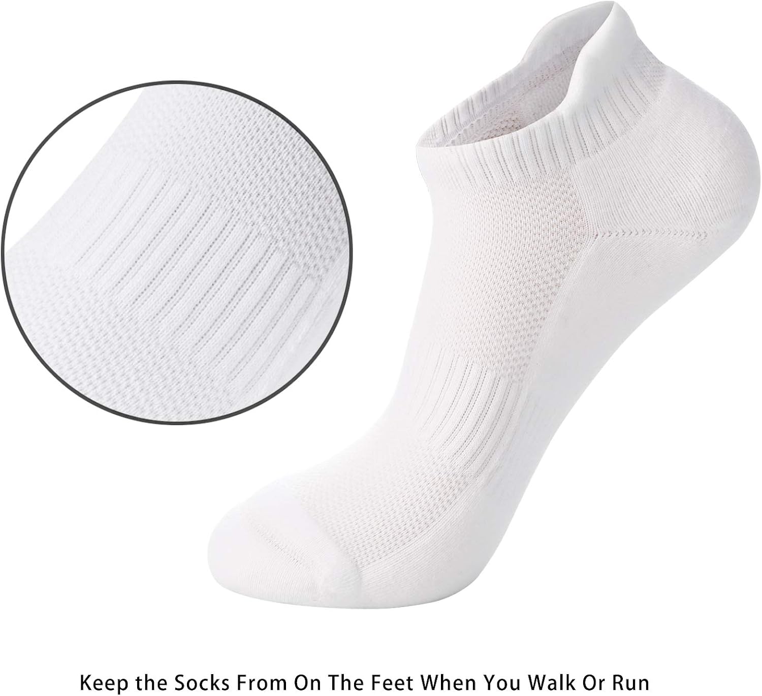 CelerSport Ankle Athletic Running Socks Low Cut Sports Tab Socks for Men and Women (6 Pairs): Clothing