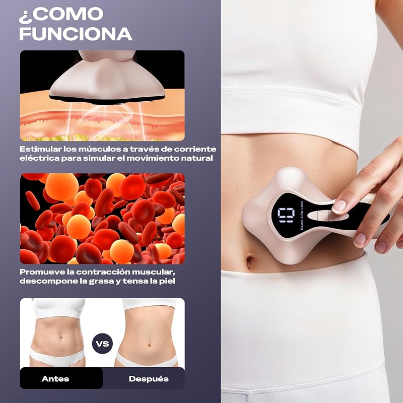 Masajeador Anticelulitico Reductor, 3 En 1 Masajeador Anticelulítico Eléctrico Profesional, Unisex Para Cintura, Vientre, Brazos, Glúteos Y Piernas