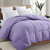 TEXARTIST Premium 2100 Series Queen Comforter All Season Breathable Lavender Purple Comforter Soft 4D Spiral Fiber Quilted Down Alternative Duvet Insert with Corner Tabs Luxury Hotel Style (90"x90")