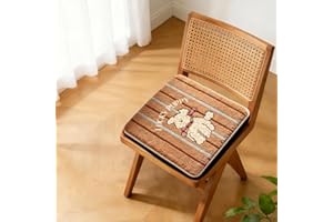 1 Piece Cute Animal Print Square Chair Pad Home - Non-Slip Washable Soft Microfiber Warm Cushion for Dining Room Kitchen Stud