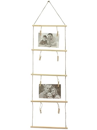 MIK funshopping Fotohalter Kartenhalter Fotoleiter Photo Ladder mit 8 Klammern