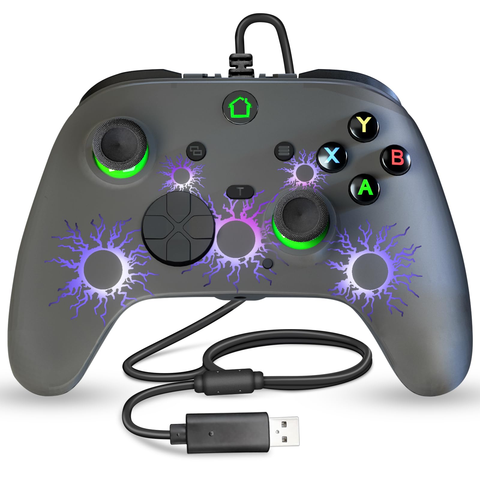 Photo 1 of SWVOE [Upgrade by self] Gaming Controller for X-one/X/S/Series, Wired Controller capability with PC and Steam Platforms, Customized Controller with Turbo Function, Programmable Buttons and RGB Light