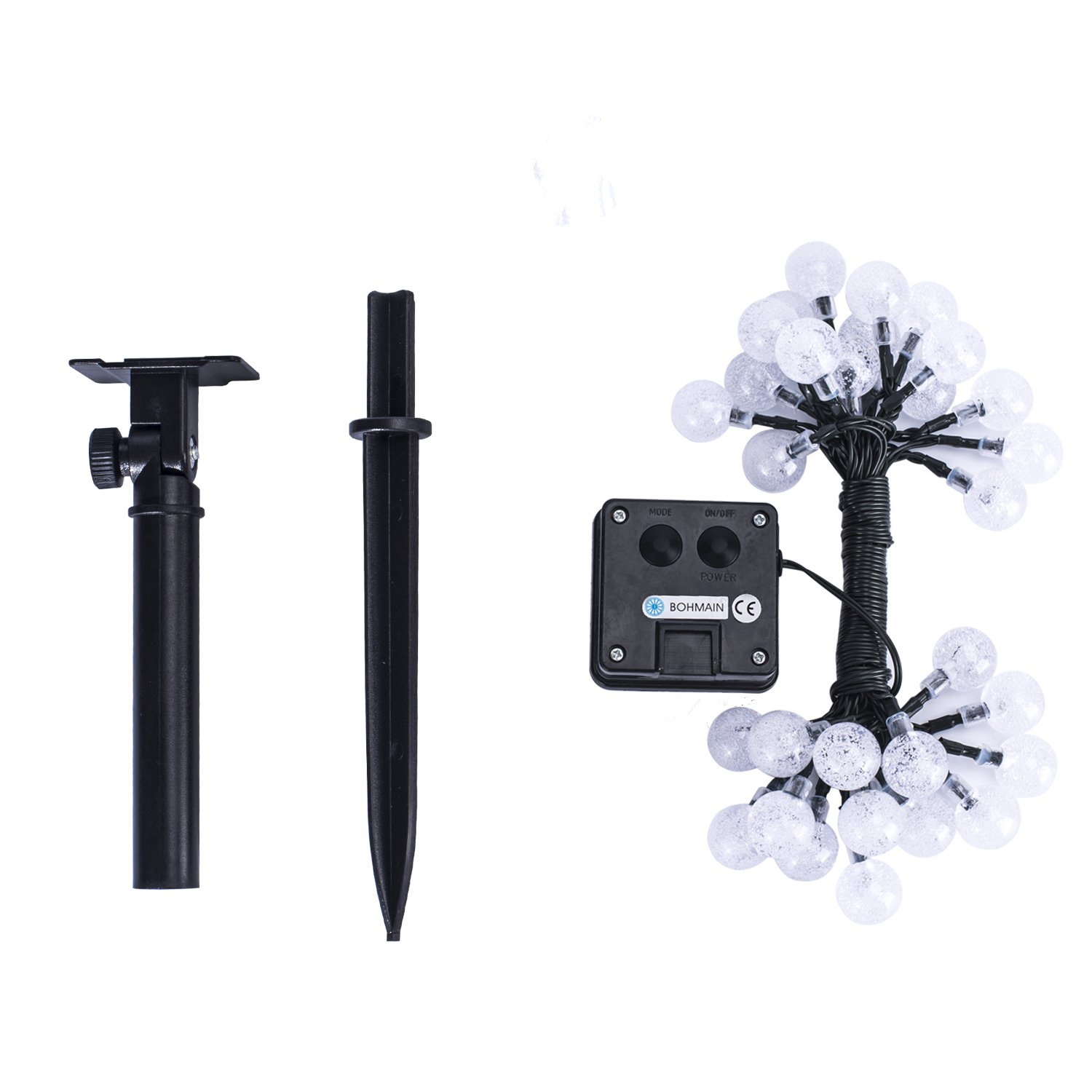 Luci Leggiadramente Solari BOHMAIN Esterne Luci di Natale 4 5 Metro del Tubo 30 LEDs con 2 Modalit  di Luci di Natale per il Giardino Balcone Matrimoni