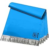 POLYSELLS 200 pcs 6x9 Inches Blue Poly Mailers Shipping Envelopes, Strong Adhesive Sealing, Waterproof, and Tear-resistant Postal Mailing Bags for Small Business, Clothes, Non-Fragile Items
