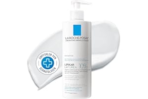 La Roche-Posay Lipikar Urea 10% Roughness Smoothing Lotion, Body Lotion For Dry Skin With 10% Urea + Shea Butter + Allantoin, Rough And Bumpy Skin Lotion, Softens & Smooths Skin With 1 Application