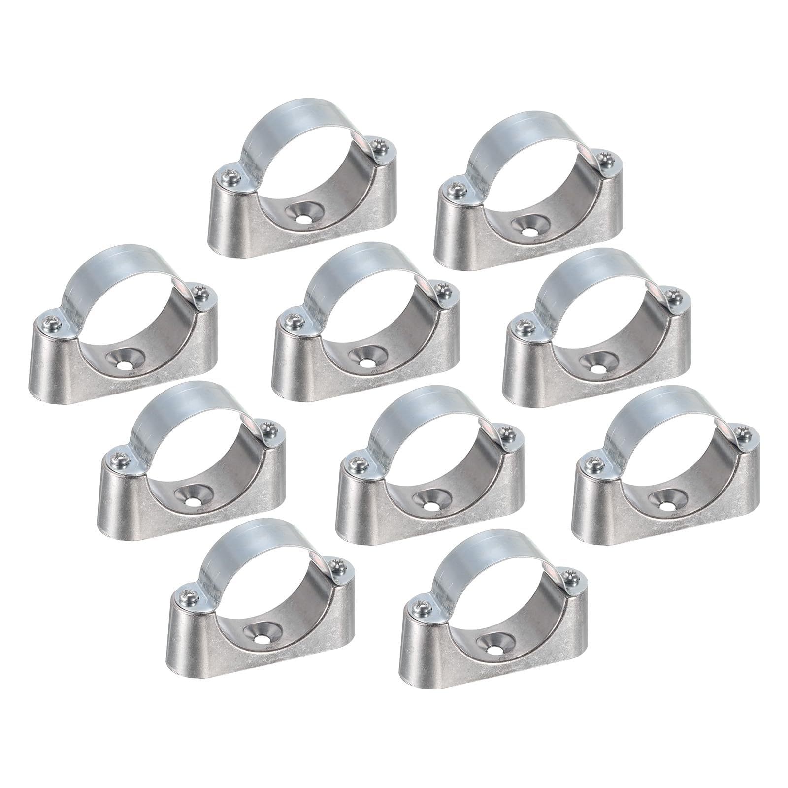 TA-VIGOR 10Pcs Support Bracket Clamp, 51mm Wall Mount Ceiling Mount Rigid Pipe Straps for Tube Wire Fixing, Laying Plumbing, Electricity, Exhaust