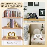 Kityemo Love Finger Statue Gold Modern Art Sculpture Gesture Decor Large view 6