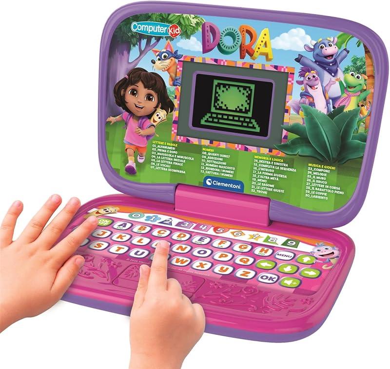 - Dora la Exploradora Smart Start Laptop - Ordenador Educativo, Juguete de Aprendizaje para Niños, 30 Divertidas activades, 83024