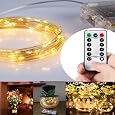 Luci LED A Batteria Ricaricabile Diealles Shine - 10 Stringhe Da 2m Con 20 LED, Impermeabili, Per Interno Ed Esterno, Ricarica USB-C