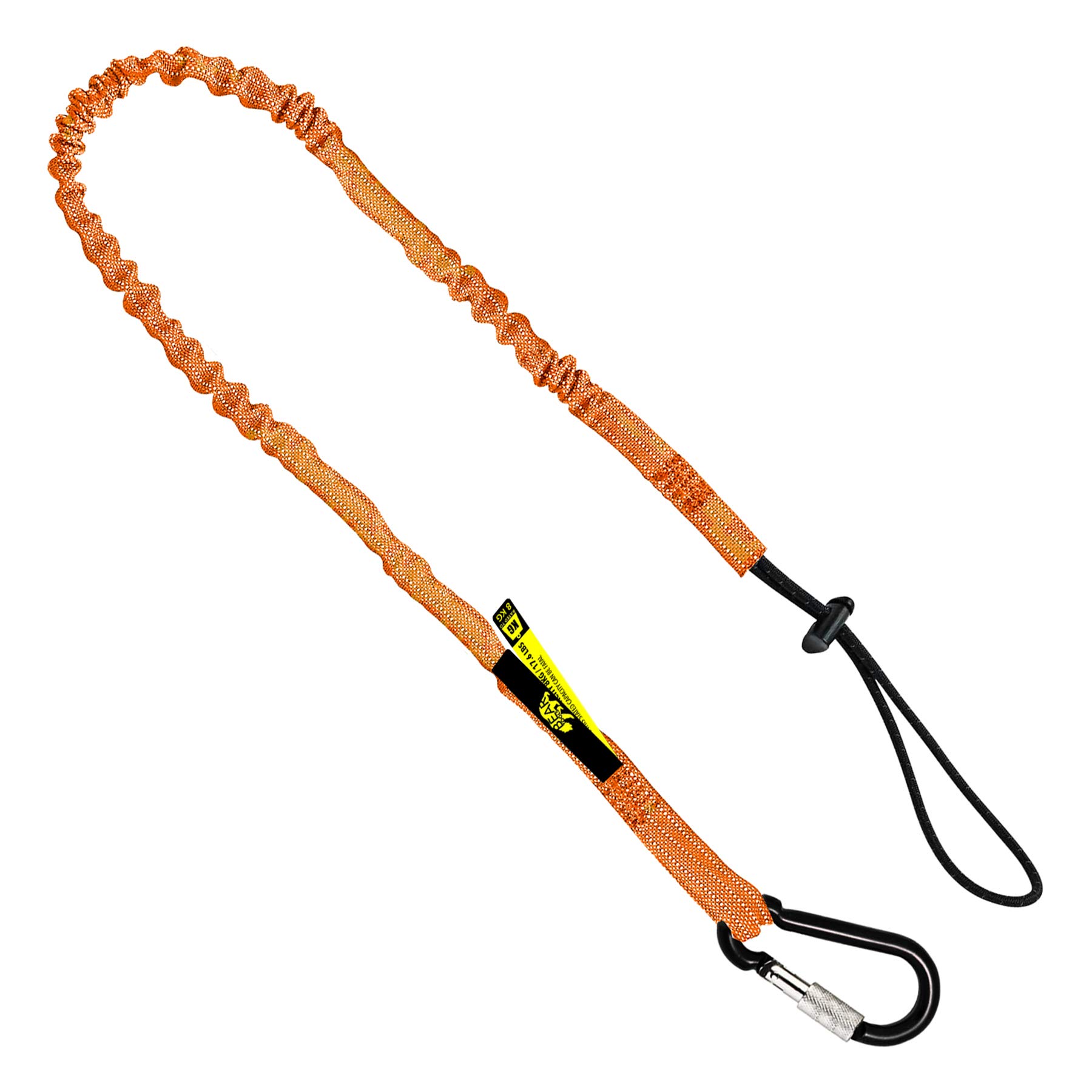 3 Foot Safety Tool Lanyard, Tough Scaffold Hard Hat Lanyard with Carabiner, Adjustable Loop End, Ultra-Durable, Premium Quality Materials Ideal for Scaffold, Tools, Construction (1) Orange