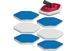 6 Pack Mop Refills Compatible with Vileda Bath Magic Bathroom and Tub Mop