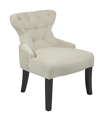 Office Star Cvs26 X12 Curves Hour Glass Accent Chair Oyster