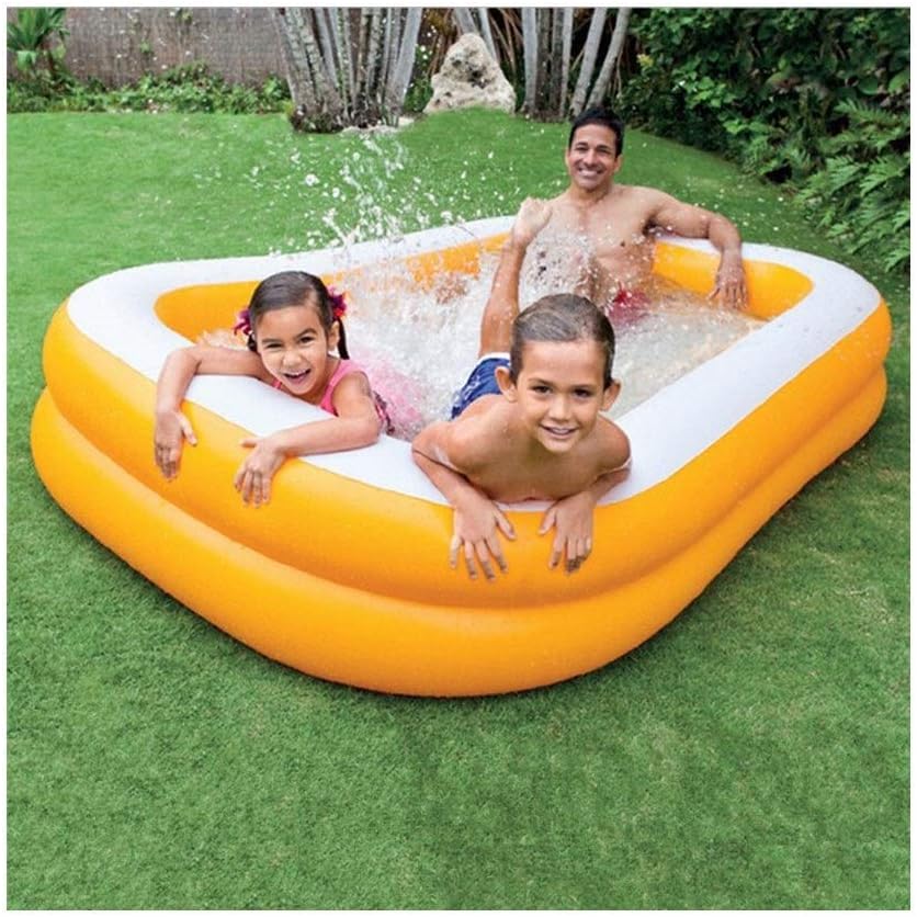 Amazon.com : qazxsw Inflatable Pool Foldable Family Swimming Paddling ...