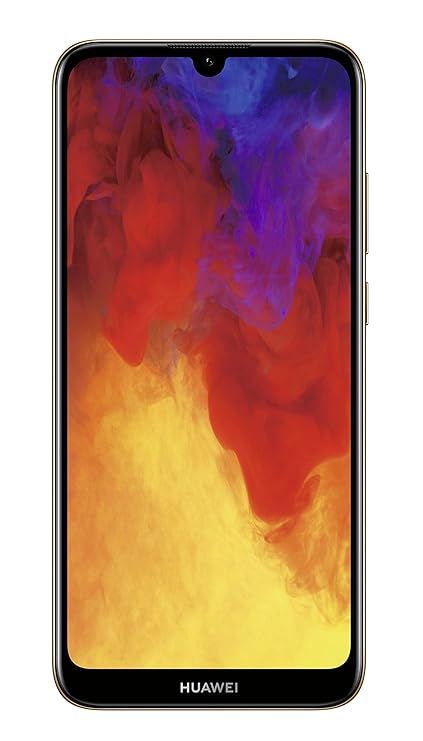 HUAWEI Y6 2019 Dual-SIM Smartphone 15,46 cm (6,09 Zoll) (3020mAh Akku, 32 GB interner Speicher, 2GB RAM, Android 9.0) amber b